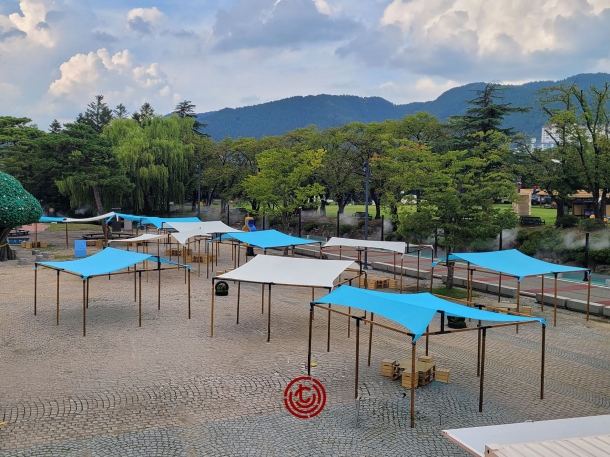 무주 반딧불이 축제_우드그늘막