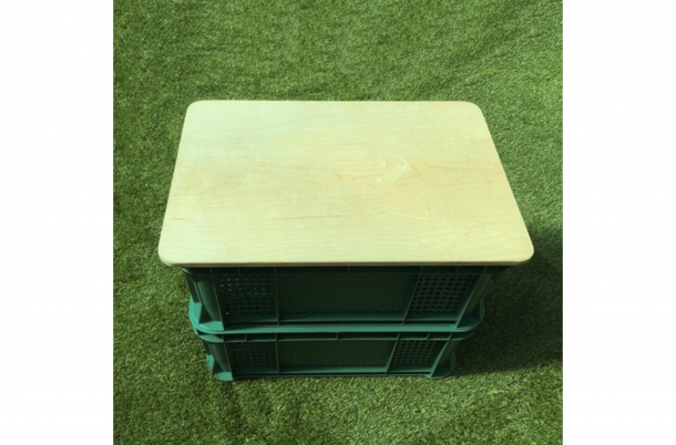 우유박스 테이블(그린)