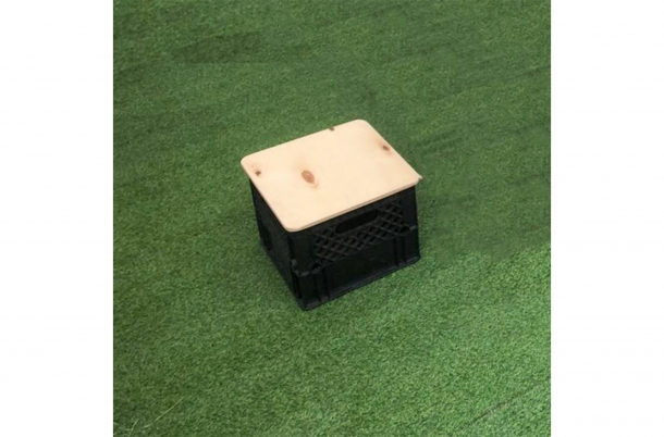 우유박스 의자(블랙)