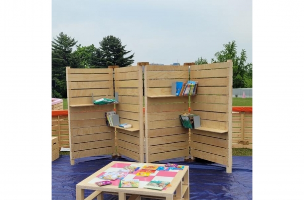 양면 포토존 (W형)