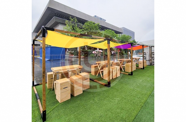 컬러 우드하우스[큐브_소형]